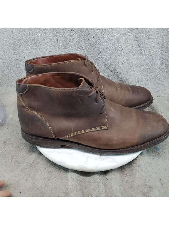 Johnston & Murphy Shoes Mens Size 13 Copeland Brown Leather Chukka Boots *Read* main image 7